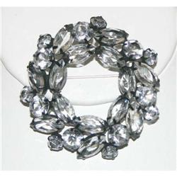 Fabulous Vintage Rhinestone Eternity Brooch #1132888