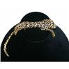 Vintage Big Cat Jewels Rhinestone Enamel Brooch#1132907