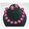 Fabulous Vintage Fuchsia Necklace & Earrings #1132911