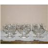 6 Rare Heisey Crystal Glass Polka Dot Sherbets #1132949