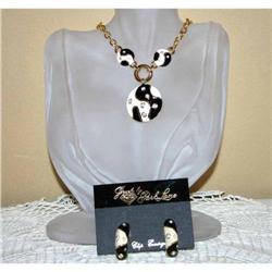 Vintage Park Lane Rhinestone Necklace Earrings #1132960