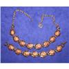 Vintage Lucite Goldstone Necklace & Bracelet  #1132964