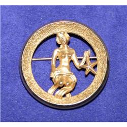 Rare Trifari Astrological Sign Virgo Brooch #1132966