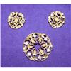 Sarah Coventry Swirl Brooch & Earrings #1132967