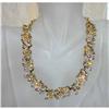 Vintage Signed Coro Chaton Rhinestone Necklace #1132971