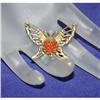  Genuine Goldstone Butterfly Brooch #1132978