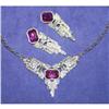 Vintage Park Lane Rhinestone Necklace Earrings #1132992