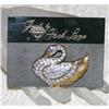 Vintage Park Lane Pava Rhinestone Swan Brooch #1132996