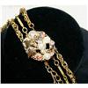 Vintage Rhinestone/Beaded Chain Necklace  #1133005