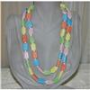Vintage Pastel Ceramic Beaded Necklace #1133018