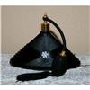 Image 1 : Gorgeous Black Ebony Glass Perfume Atomizer #1133033