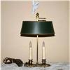 Cool Retro Brass Two Lite Table Lamp #1133069