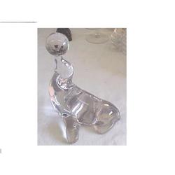 New Martinsville Crystal Seal with Ball #1133429