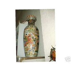 Large Oriental Giesha Girl Vase #1133464