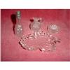 Image 1 : Childrens English Hobnail Condiment set. #1133542