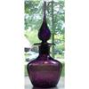 Image 1 : Rare Dark Amethyst Color Crackle Glass Decanter#1133595