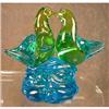 MURANO LOVE Birds VINTAGE Blue/Green GLASS #1133688