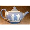 Wedgwood JASPERWARE Teapot ANTIQUE Blue  #1133691