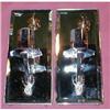 Image 1 : DECO Mirrored SCONCES PAIR Vintage MIRROR #1133698