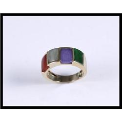 Jade 14K Yellow Gold Ring #1133831