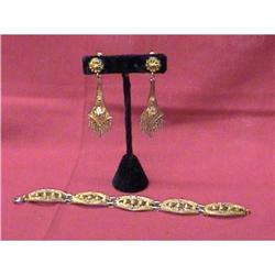 EUROPEAN STERLING BRACELET AND EARRINGS #1133860