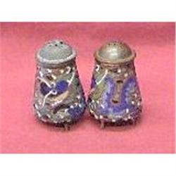 A pair of Chinese Cloisenne salt& pepper shaker#1133874