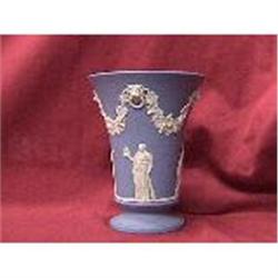 VERY NICE BLUE JASPERWARE WEDGWOOD VASE #1133988