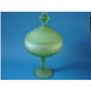 Image 1 : GREEN FROSTED GLASS CANDY DISH #1134077