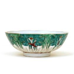Chinese Export Famille Rose Cabbage Bok Bowl #1134179