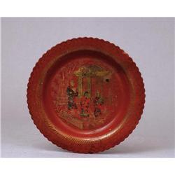 Victorian Chinese Export Mache Lacquer Chinoise#1134185