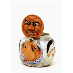 Japanese Banko Five Faces Teapot #1134207