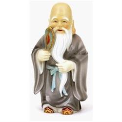 Old Japanese Kutani Imari Fukuroku Figurine Sg #1134212
