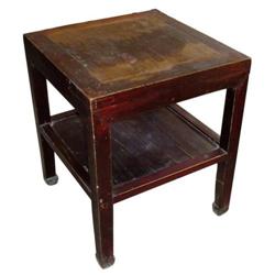 Elegant Chinese Qing Dynasty Wood Tea Table #1134377