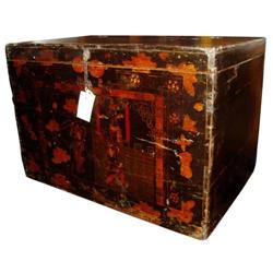 Excellent Chinese Qing Dy. Wood Trunk #1134384