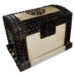 Chinese Qing Dy. Wood Treasure Trunk #1134396