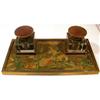 Image 1 : Art Nouveau Inkstand. Two wells #1134591