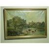 Image 1 :    19THC  OIL on CANVAS   COWS GRAZING - SIGNED#1134976