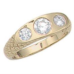 2 carat G SI1 diamond ring antique style three #1135237