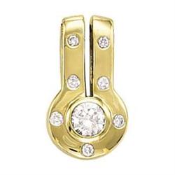 1.35 carat G SI1 / VS1 diamond pendant slide #1135246