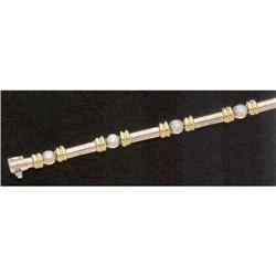 0.85 carat DIAMOND BRACELET link tennis link #1135254