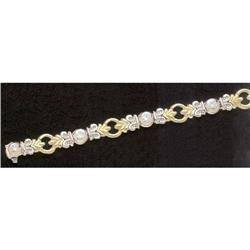 0.75 ct natural diamond gold jewelry BRACELET #1135255