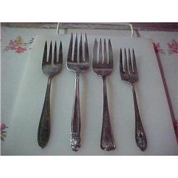 Salad Forks; 2 Wm. Rogers;1847; 1 Wallace  #1135683