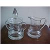 Image 1 : Etched Glass Sugar & Creamer #1135700