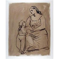 Pablo Picasso Lithograph, Mother and Child #1150863