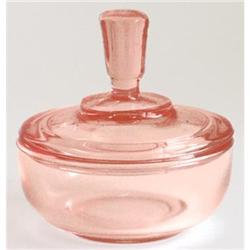 Paden City Pink Elegant Glass Dresser Jar #1150912