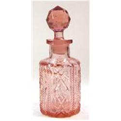 Val St Lambert Pink Pressed Perfume Bottle #1150916