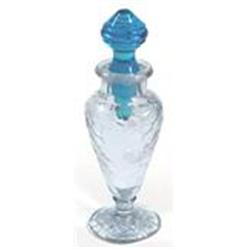 Blue Crackle Glass Perfume Bottle #1150919