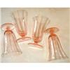 Image 1 :  Pink Depression Glass Footed Tumbler Set (4) #1151032