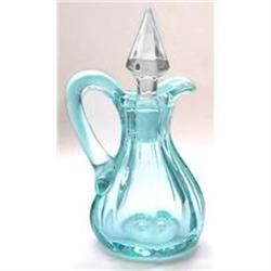 Tiffin, US Glass Ice Blue Oil or Vinager Cruet #1151060