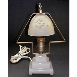 Houzez Art Deco Reverse Painted Boudoir Lamp #1151127